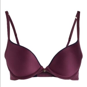 Triumph body makeup essentials whu burgundy red push up bra 32 B